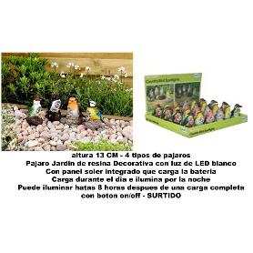 ALTUNA JARDIN PAJARO DECORATIVO RESINA SURTIDO 13 CM 1040230PO