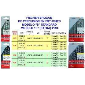 FISCHER BROCA E-ESTUCHE Nº1 5 BROCAS EXTRA 536606