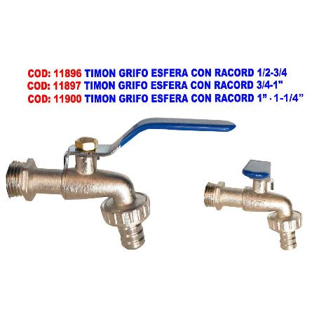 TIMON GRIFO ESFERA CON RACORD 1-2-3-4