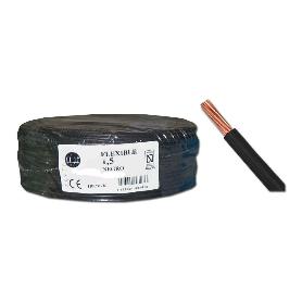 CABLE ELECTRICO FLEXIBLE L-HALOGENOS 6,0 MMX100MT NEGRO H6NG