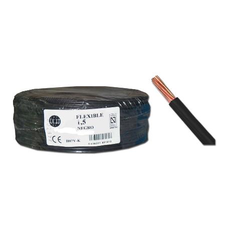 CABLE ELECTRICO FLEXIBLE L-HALOGENOS 6,0 MMX100MT NEGRO H6NG
