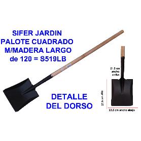 SIFER JARDIN PALOTE CUADRADO M-MADERA LARGO S519LB