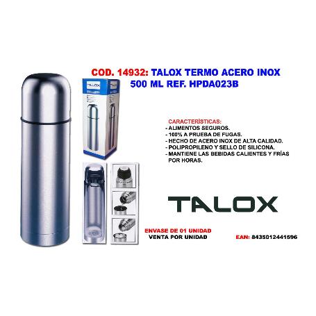 TALOX TERMO ACERO INOX 500 ML HPDA023B