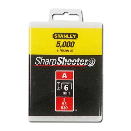GRAPA TIPO A 5/53/530 6MM (1000UNDS) STANLEY 1-TRA204T