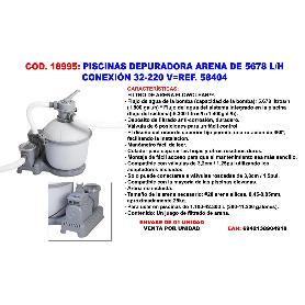 PISCINAS DEPURADORA ARENA DE 5678 L-H CONEX 32-220-V 58404-58497