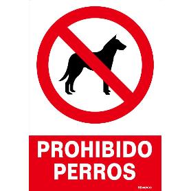 NORMALUZ SEÑAL LUMINISCENTE PROHIBIDO PERROS 21X30 RD40033