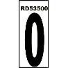 NORMALUZ NUMERO ADHESIVO  0   4.6X14 PVC GLASSPACK 0,4 RD53500