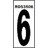NORMALUZ NUMERO ADHESIVO  6   4.6X14 PVC GLASSPACK 0,4 RD53506