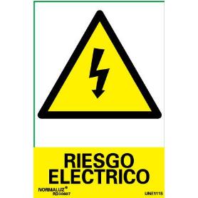 NORMALUZ SEÑAL ADHESIVA RIESGO ELECTRICO 10X15 VINILO RD36607