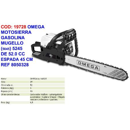 OMEGA MOTOSIERRA GASOLINA MUGELLO 5045 (5245)  52.0 CC 8050477