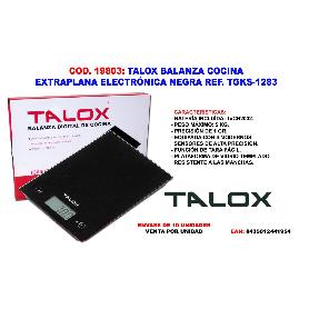 TALOX BALANZA COCINA EXTRAPLANA ELECTRO NEGR 1GR A 5KG TGKS-1283