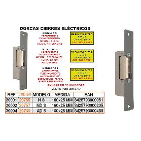 DORCAS CIERRE ELECT.FUNCION NORMAL ND-S+DESB+PLA.160X25 MM 3116