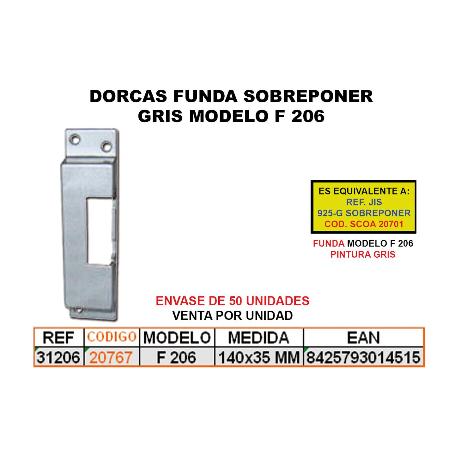 DORCAS FUNDA SOBREPONER GRIS F-206 31206
