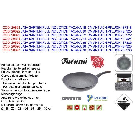 JATA FINSTOCK SARTEN INDUCTION TACANA 30CM ANTIADH NO PFOA SF330