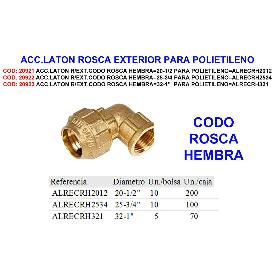 ACC.LATON R-EXT.CODO ROSCA HEMBRA 20-1-2 PARA POLIET ALRECRH2012