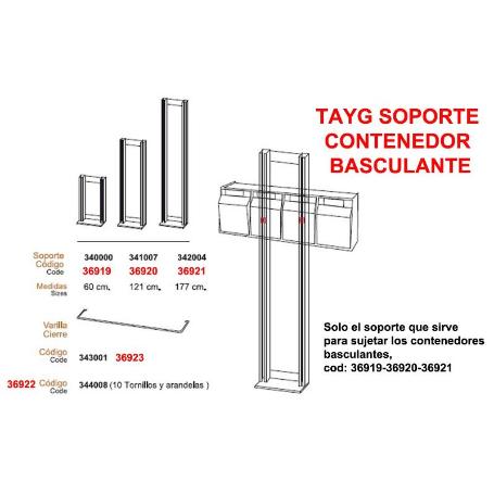 TAYG SOPORTE CONTENEDOR BASCULANTE  60 CM   340000