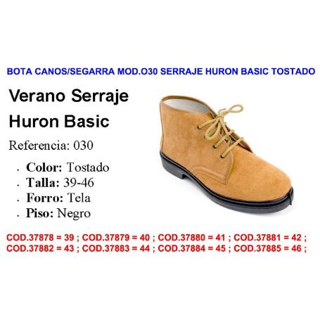 BOTA CANOS-SEGARRA MOD.030 SERRAJE HURON BASIC TOSTADO TALLA 39