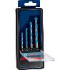 SET DE BROCAS EXPERT MULTICONSTRUCTION CYL-9 DE 4/5/6/8&NBSP;MM, 4 UNIDADES PARA TALADROS DE IMPACTO ROTATIVOS; PAR