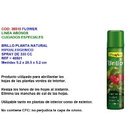 FLOWER BRILLO PLANTA NATURAL HIPOALERGENICO SPRAY 335 ML 40501