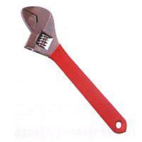 LAMS LLAVE INGLESA AJUSTABLE MANGO ROJO 6 MOLETA CENTRAL A0010