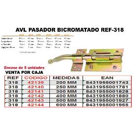 AVL PASADOR 318 BICROMATADO 300 MM WL320 (CAJA 5 UNIDADES)