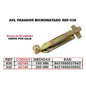 AVL PASADOR 530 BICROMATADO 150 MM (CAJA 20 UNIDADES)