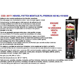 HENKEL PATTEX MONTAJE PL-PREMIUM 460 ML 1916008 (2708154)