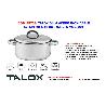 TALOX OLLA ACERO INOX 18-8 C-TAPA 28 X 16 CM - 9,8 LTS MOD. 201