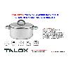 TALOX OLLA ACERO INOX 18-8 C-TAPA 30 X 17 CM - 12,0 LTS MOD. 201