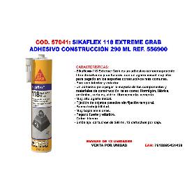 SIKAFLEX 118 EXTREME ADHESIVO CONSTRUCCION 290 ML  556900