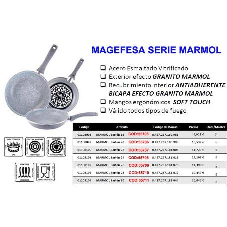 MAGEFESA FINSTOCK  SERIE MARMOL SARTEN 24   01108101