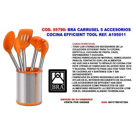 BRA CARRUSEL 5 ACCESORIOS COCINA EFFICIENT TOOL REF A195011