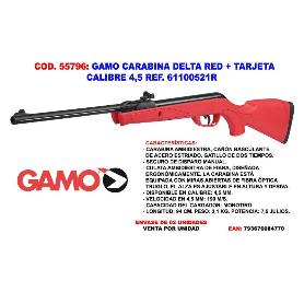 GAMO CARABINA DELTA RED+TARJETA CALIBRE 4,5 REF.61100521R