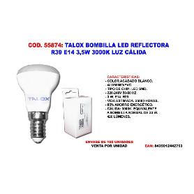 TALOX BOMBILLA LED REFLECTORA R39 E14 3,5W 3000K LUZ CALIDA