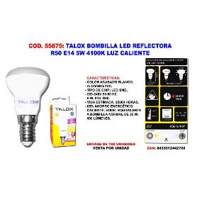 TALOX BOMBILLA LED REFLECTORA R50 E14 5W 4100K LUZ NEUTRA