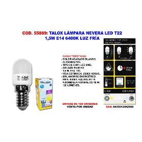 TALOX LAMPARA  NEVERA LED 1,5W E14  6000K