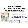 AVL BLISTER ALDABILLA GANCHO+HEMBRILLA ZINCADA 3636 (CAJA 15 UNIDADES)
