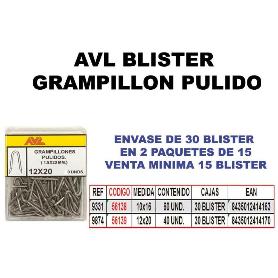 AVL BLISTER GRAMPILLON 10X16 PULIDO   9331 (CAJA 15 UNIDADES)