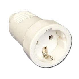 ELECTRICIDAD BASE AEREA BIPOLAR PVC CON TT BLANCA 12011-50307
