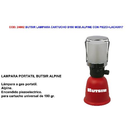 BUTSIR LAMPARA CARTUCHO B190 MOD.ALPINE CON PIEZO LACA0017
