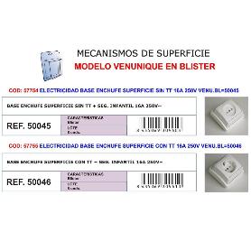 ELECTRICIDAD BASE ENCHUFE SUPERFICIE S-TT 16A 250V 50045-91845